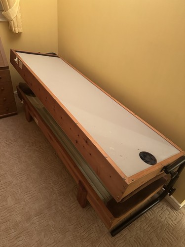 Wooden sunbed tanning bed - tanning, with
